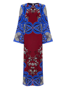 Capucine Crepe Midi Dress - Enchantress Blue