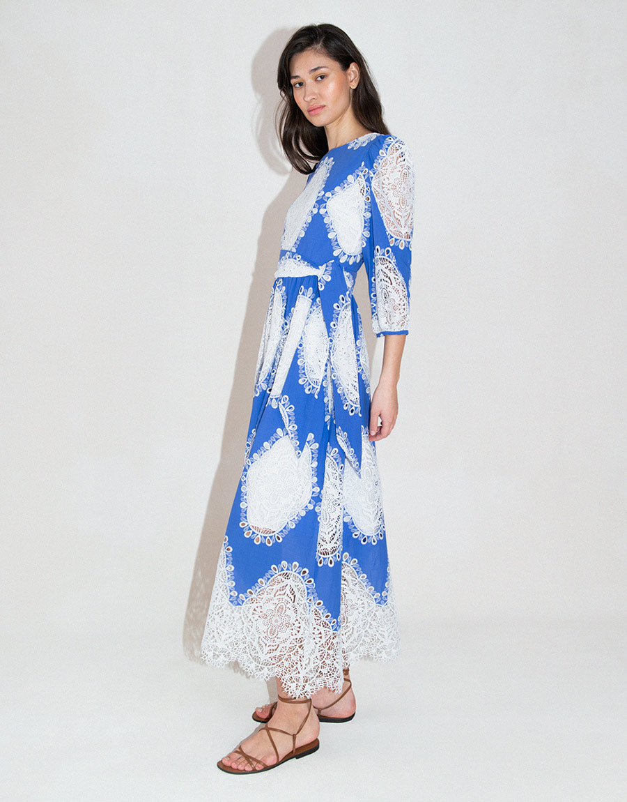 Constance Lace Midi Dress