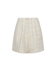 Gwen Tweed Short - Cream