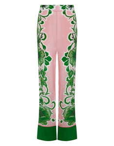 Havana Crepe Trouser - Antigua Green