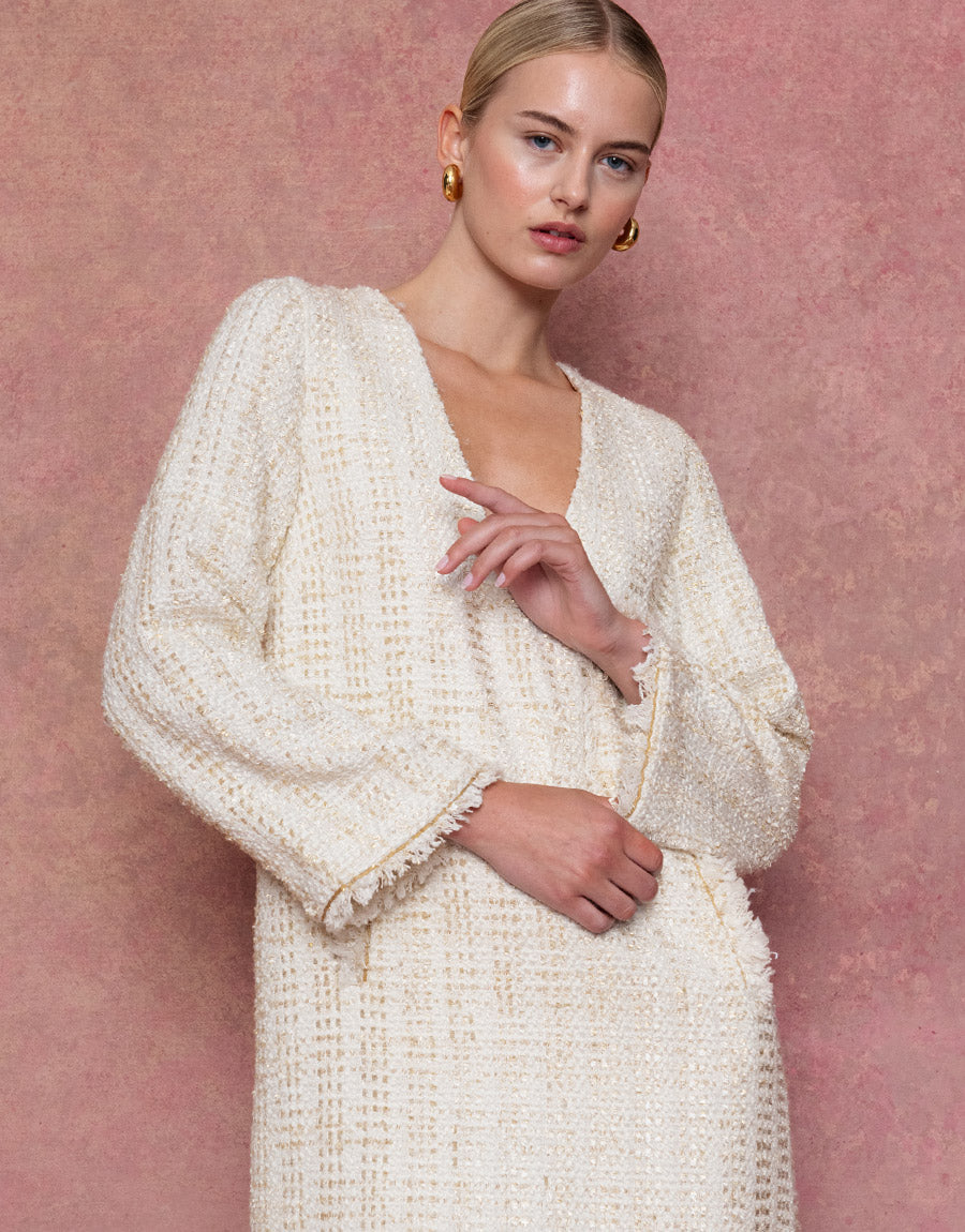 Eponine Tweed Maxi Dress Eponine Tweed Maxi Dress