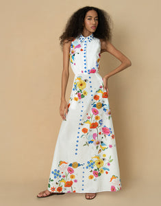 Paloma Cotton Maxi Dress - Juayua White - SALE